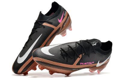 Nike Phantom GT Elite FG Firm Ground Soccer Cleats - Black/Gold/White