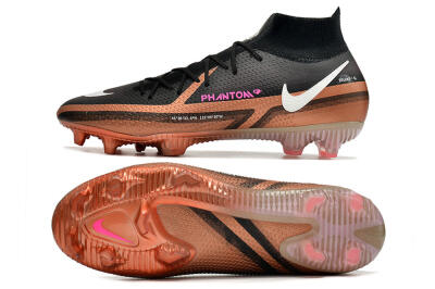 Nike Phantom GT 2 DF Elite FG Firm Ground Soccer Cleats - Black/Gold/White