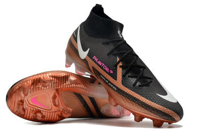 Nike Phantom GT 2 DF Elite FG Firm Ground Soccer Cleats - Black/Gold/White