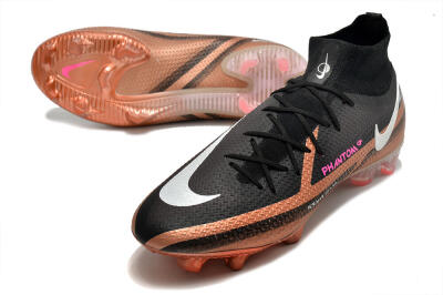 Nike Phantom GT 2 DF Elite FG Firm Ground Soccer Cleats - Black/Gold/White