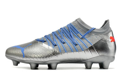 Puma Future Z 1.3 Instinct FG Firm Ground Soccer Cleats - Silver/Blue