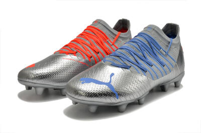 Puma Future Z 1.3 Instinct FG Firm Ground Soccer Cleats - Silver/Blue