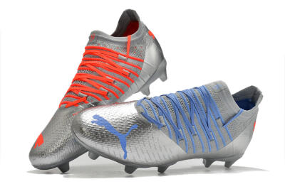 Puma Future Z 1.3 Instinct FG Firm Ground Soccer Cleats - Silver/Blue