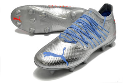 Puma Future Z 1.3 Instinct FG Firm Ground Soccer Cleats - Silver/Blue