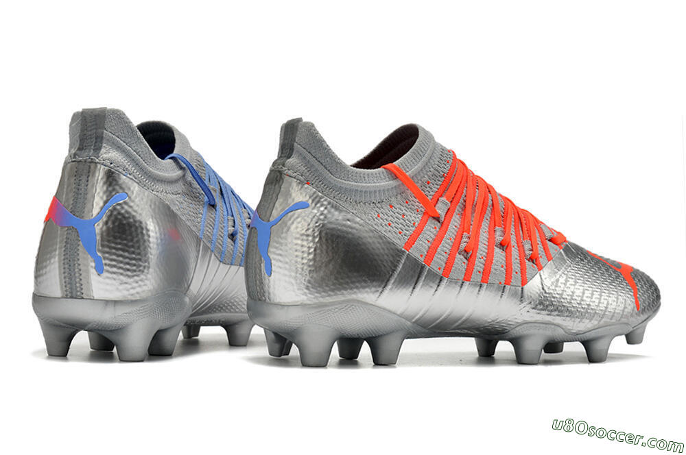 Puma Future Z 1.3 Instinct FG Firm Ground Soccer Cleats - Silver/Blue 9