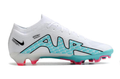 Nike Air Zoom Mercurial Vapor 15 Elite FG Firm Ground Soccer Cleats - White/Blue/Pink