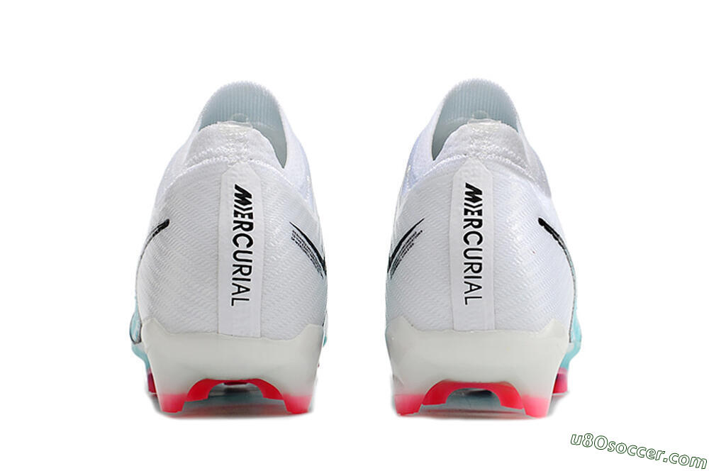 Nike Air Zoom Mercurial Vapor 15 Elite FG Firm Ground Soccer Cleats - White/Blue/Pink 6