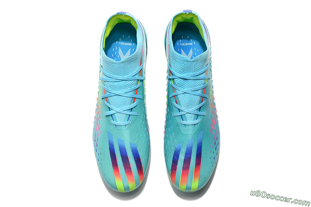 Adidas x Speedportal.1 2022 World Cup Boots FG Firm Ground Soccer Cleats - Blue/Green/Red 5