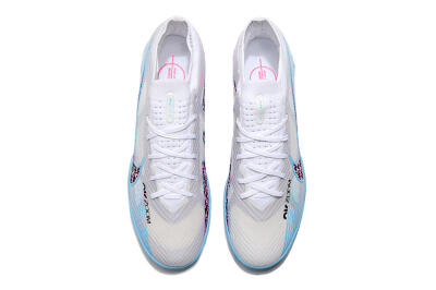 Nike Mercurial Vapor 15 Elite TF Artificial Turf Soccer Shoes - White/Blue/Pink