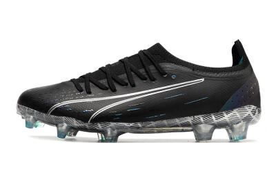 Puma Ultra Ultimate FG Firm Ground Soccer Cleats - Black/White/Blue