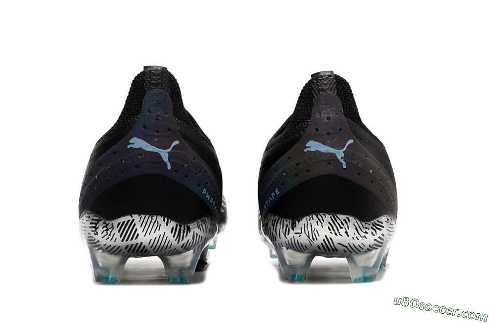 Puma Ultra Ultimate FG Firm Ground Soccer Cleats - Black/White/Blue 6