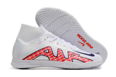 Nike Air Zoom Mercurial Superfly 9 Elite IC Futsal/Indoor Soccer Shoes - White/Red/Black