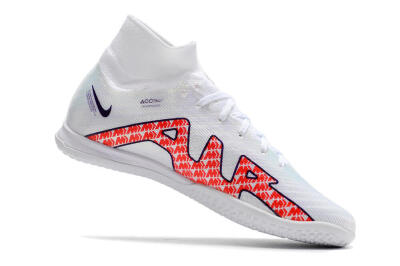 Nike Air Zoom Mercurial Superfly 9 Elite IC Futsal/Indoor Soccer Shoes - White/Red/Black