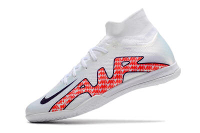Nike Air Zoom Mercurial Superfly 9 Elite IC Futsal/Indoor Soccer Shoes - White/Red/Black