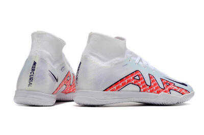Nike Air Zoom Mercurial Superfly 9 Elite IC Futsal/Indoor Soccer Shoes - White/Red/Black