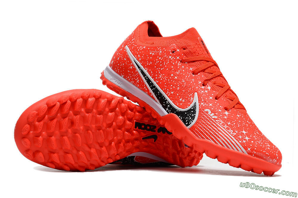 Nike Air Zoom Mercurial Vapor 15 Elidte TF Artificial Turf Soccer Shoes - Red/Black/White 3
