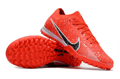 Nike Air Zoom Mercurial Vapor 15 Elidte TF Artificial Turf Soccer Shoes - Red/Black/White