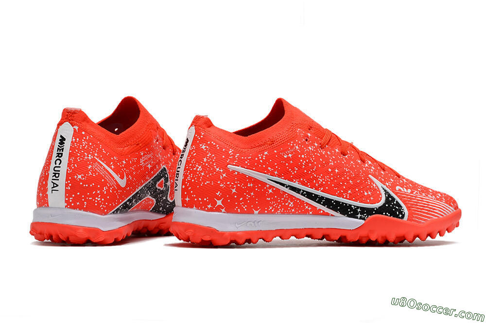 Nike Air Zoom Mercurial Vapor 15 Elidte TF Artificial Turf Soccer Shoes - Red/Black/White 6