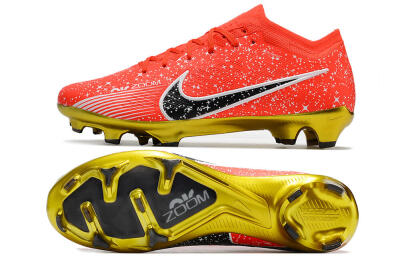 Nike Air Zoom Mercurial Vapor 15 Elite FG Firm Ground Soccer Cleats - Red/Black/White