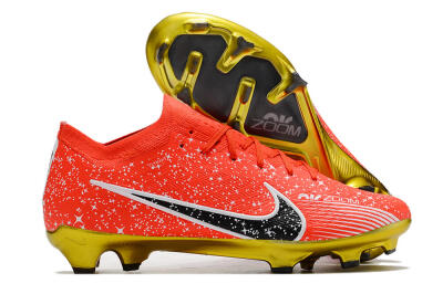Nike Air Zoom Mercurial Vapor 15 Elite FG Firm Ground Soccer Cleats - Red/Black/White