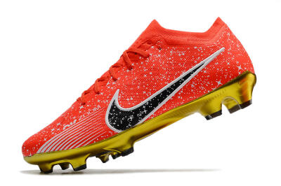 Nike Air Zoom Mercurial Vapor 15 Elite FG Firm Ground Soccer Cleats - Red/Black/White