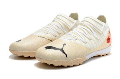 Puma Future Z 1.3 Instinct TF Artificial Turf Soccer Shoes - White/Gold/Red