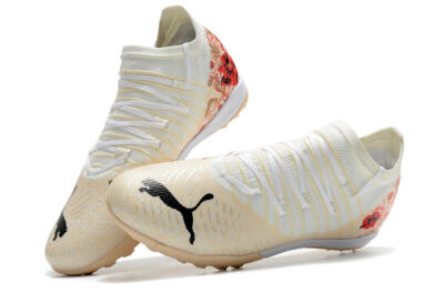 Puma Future Z 1.3 Instinct TF Artificial Turf Soccer Shoes - White/Gold/Red