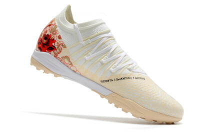 Puma Future Z 1.3 Instinct TF Artificial Turf Soccer Shoes - White/Gold/Red