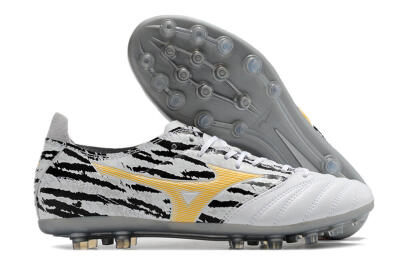 Mizuno Morelia Neo AG Artificial Grass Soccer Cleats - White/Black