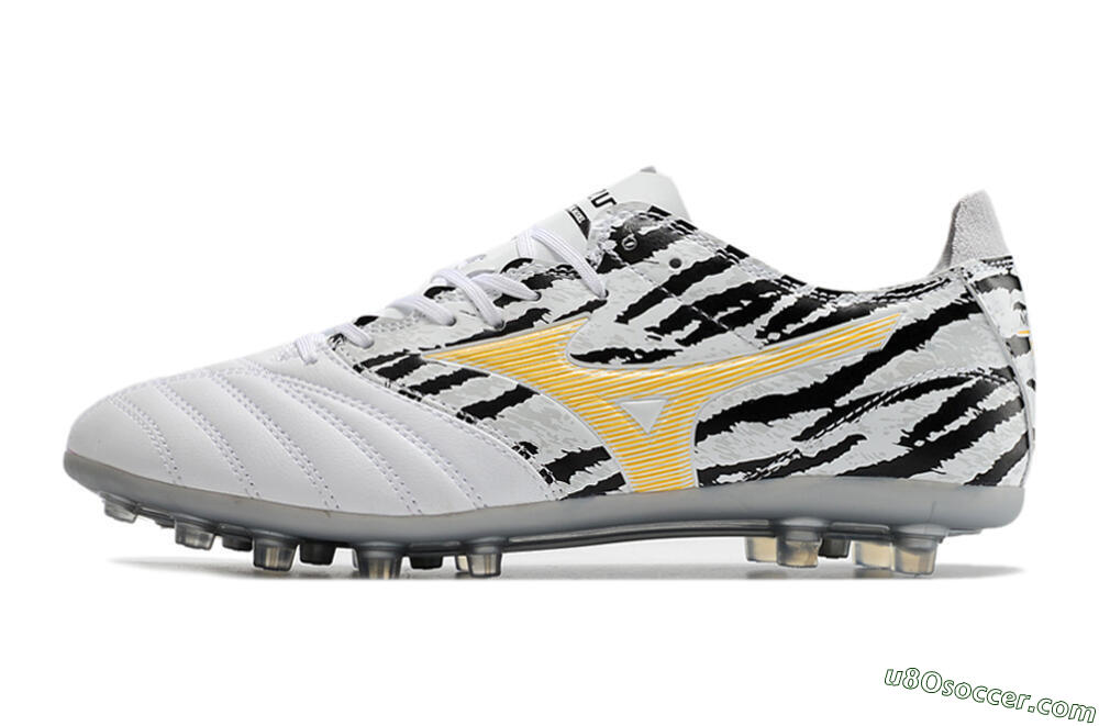 Mizuno Morelia Neo AG Artificial Grass Soccer Cleats - White/Black 2