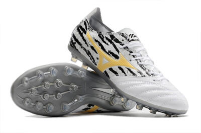Mizuno Morelia Neo AG Artificial Grass Soccer Cleats - White/Black
