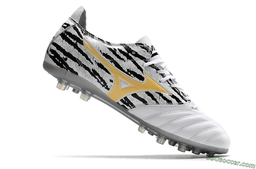 Mizuno Morelia Neo AG Artificial Grass Soccer Cleats - White/Black 4