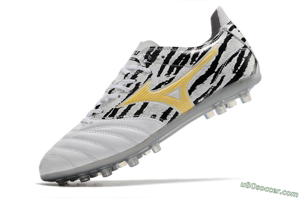 Mizuno Morelia Neo AG Artificial Grass Soccer Cleats - White/Black 5