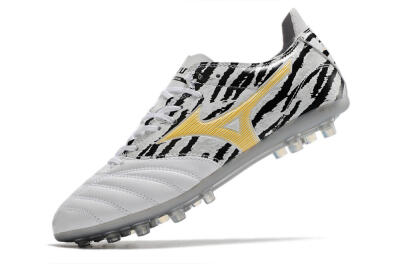 Mizuno Morelia Neo AG Artificial Grass Soccer Cleats - White/Black
