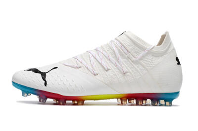 Puma Future Z 1.3 Instinct MG Multi Ground Soccer Cleats - White/Black