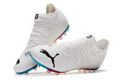 Puma Future Z 1.3 Instinct MG Multi Ground Soccer Cleats - White/Black
