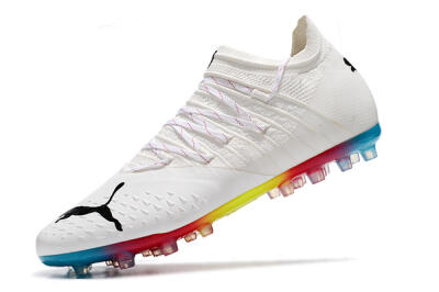 Puma Future Z 1.3 Instinct MG Multi Ground Soccer Cleats - White/Black
