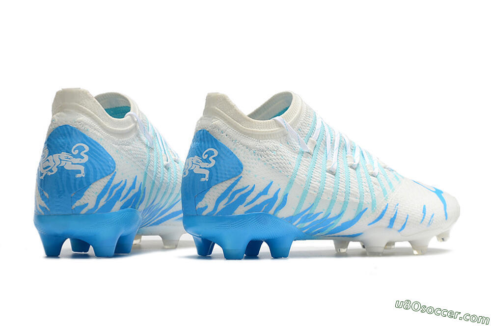 Puma Future Z 1.3 FG Firm Ground Soccer Cleats - White/Blue 9