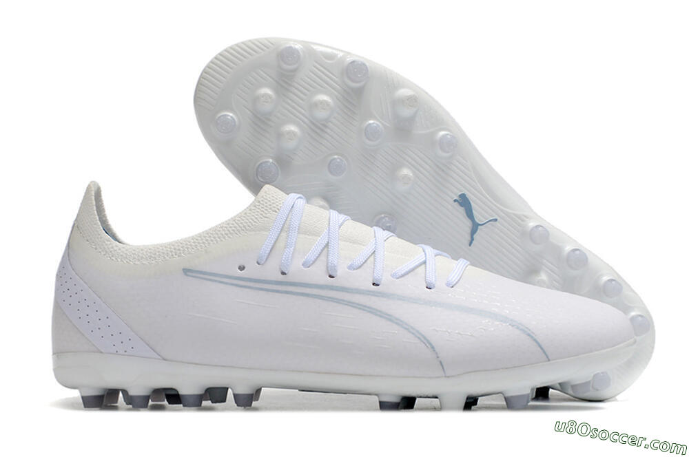 Puma Ultra Ultimate MG Multi Ground Soccer Cleats - White/White 1