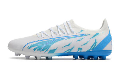 Puma Ultra Ultimate MG Multi Ground Soccer Cleats - White/Blue