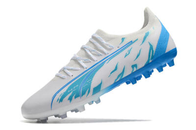 Puma Ultra Ultimate MG Multi Ground Soccer Cleats - White/Blue