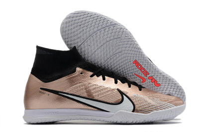 Nike Mercurial Superfly 9 Elite IC Futsal/Indoor Soccer Shoes - Gold/Black/White