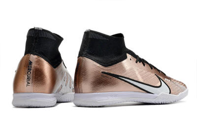 Nike Mercurial Superfly 9 Elite IC Futsal/Indoor Soccer Shoes - Gold/Black/White