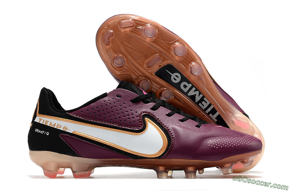 Nike Tiempo Legend 9 Elite FG Firm Ground Soccer Cleats - Red/Black/White 1