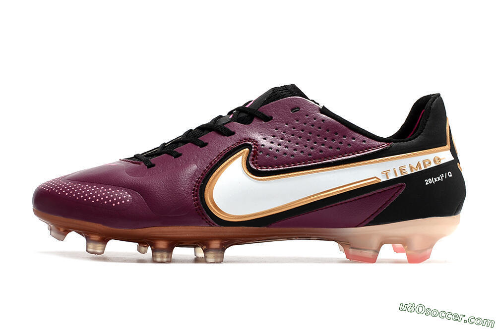 Nike Tiempo Legend 9 Elite FG Firm Ground Soccer Cleats - Red/Black/White 2
