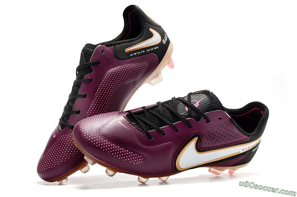 Nike Tiempo Legend 9 Elite FG Firm Ground Soccer Cleats - Red/Black/White 6