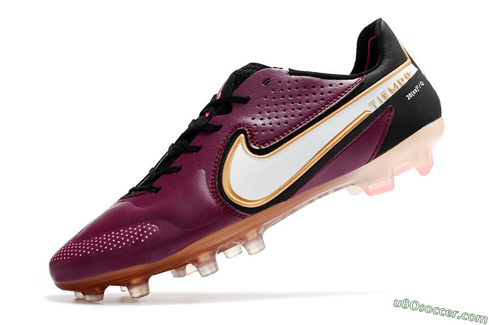 Nike Tiempo Legend 9 Elite FG Firm Ground Soccer Cleats - Red/Black/White 8