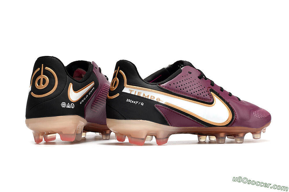 Nike Tiempo Legend 9 Elite FG Firm Ground Soccer Cleats - Red/Black/White 9
