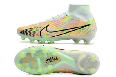 Nike Air Zoom Mercurial Superfly 9 Elite AG Artificial Grass Soccer Cleats - Green/Orange