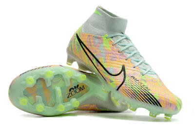 Nike Air Zoom Mercurial Superfly 9 Elite AG Artificial Grass Soccer Cleats - Green/Orange